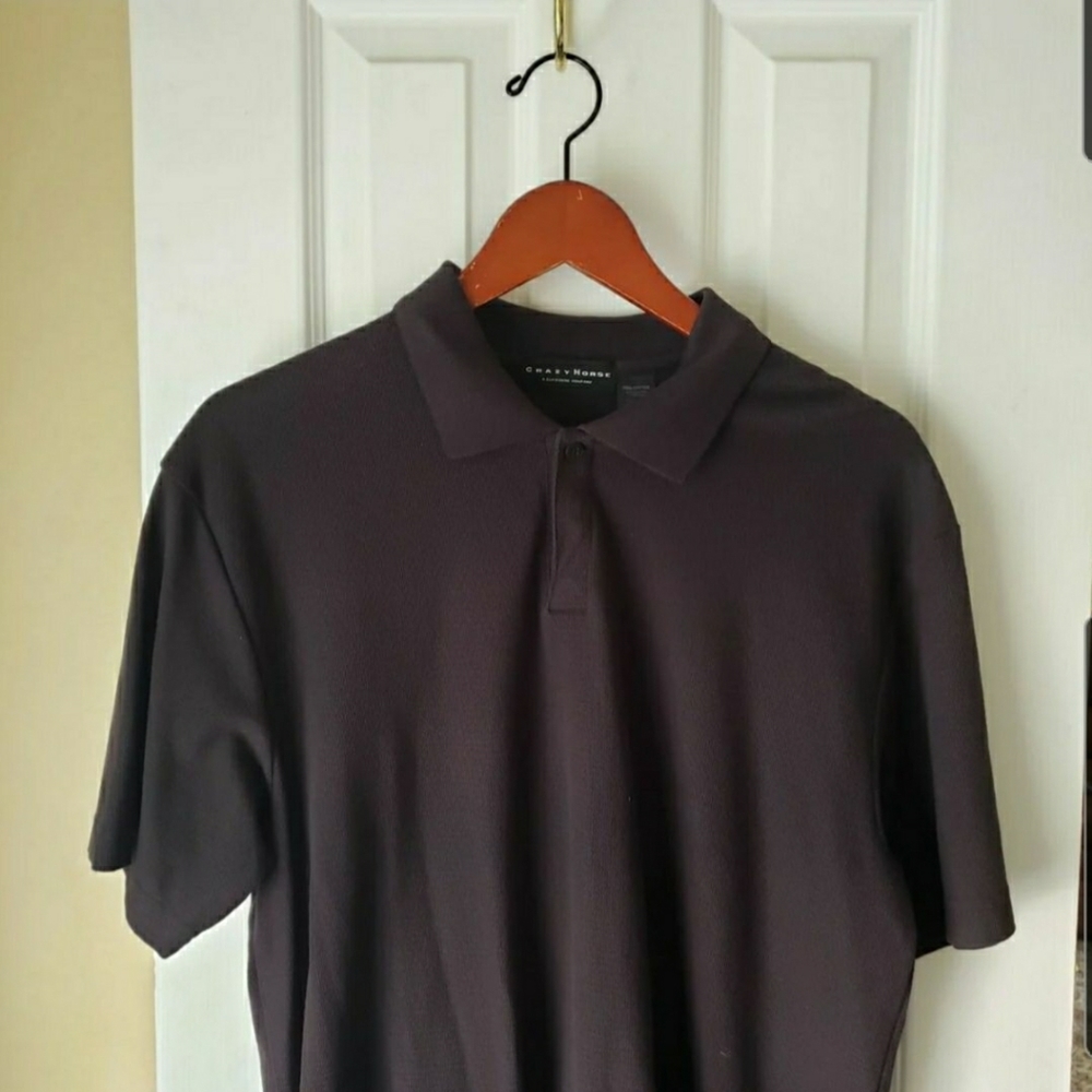 Crazy Horse Black Polo Shirt